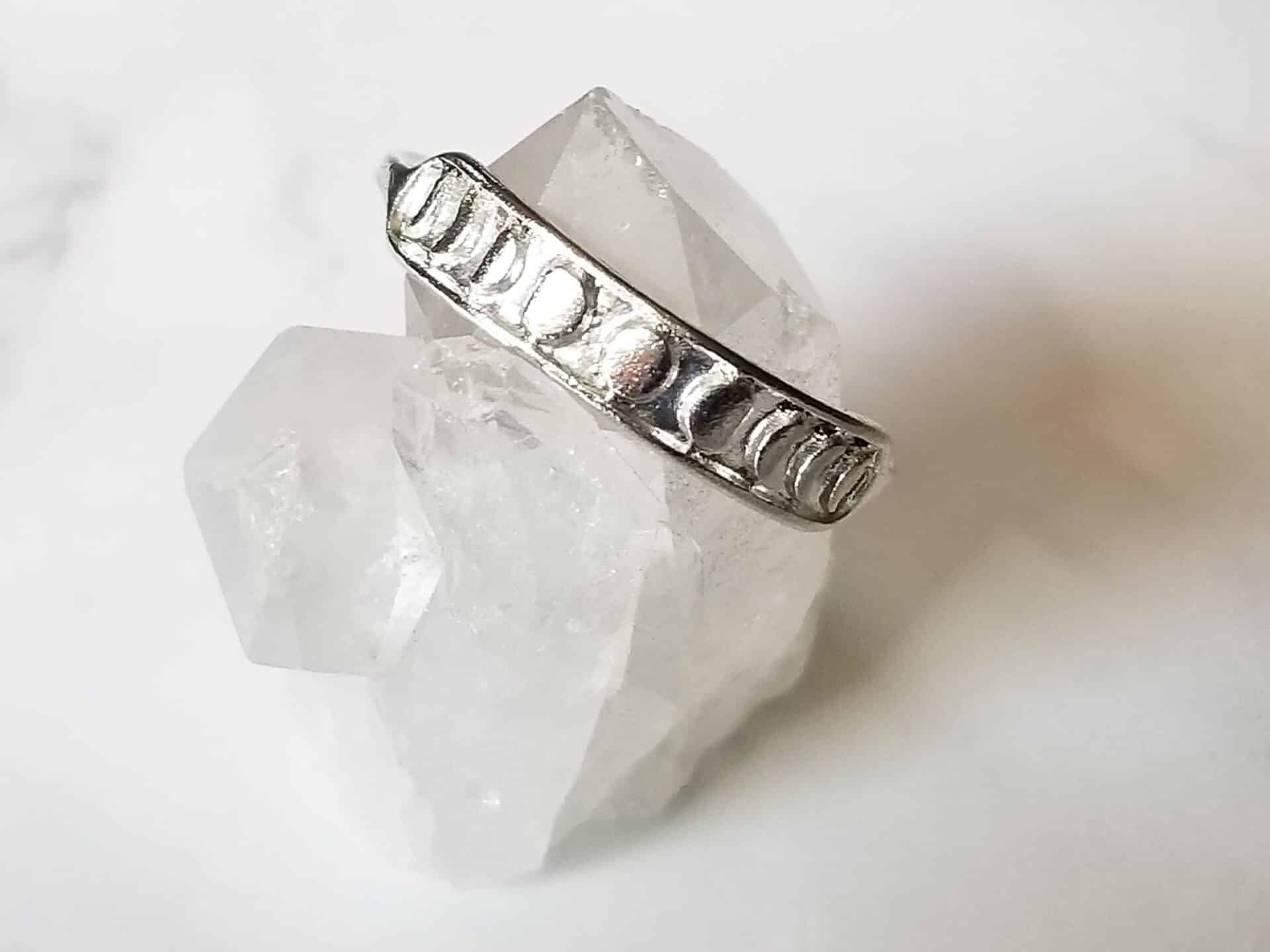 925 Silver Moon Ring