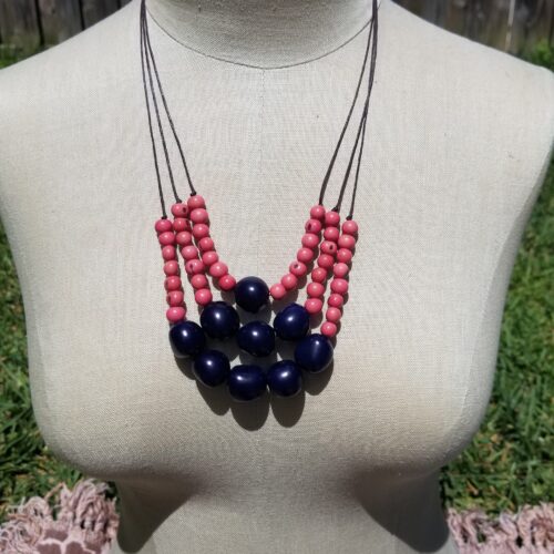 Layered Tagua Nut Necklace