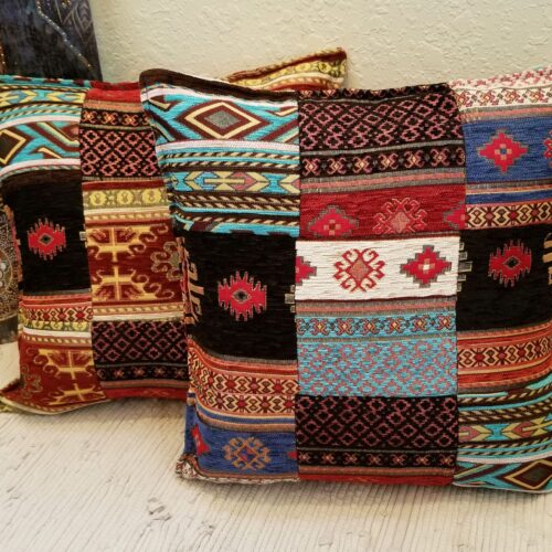 Woven Patchwork Pillow Cover