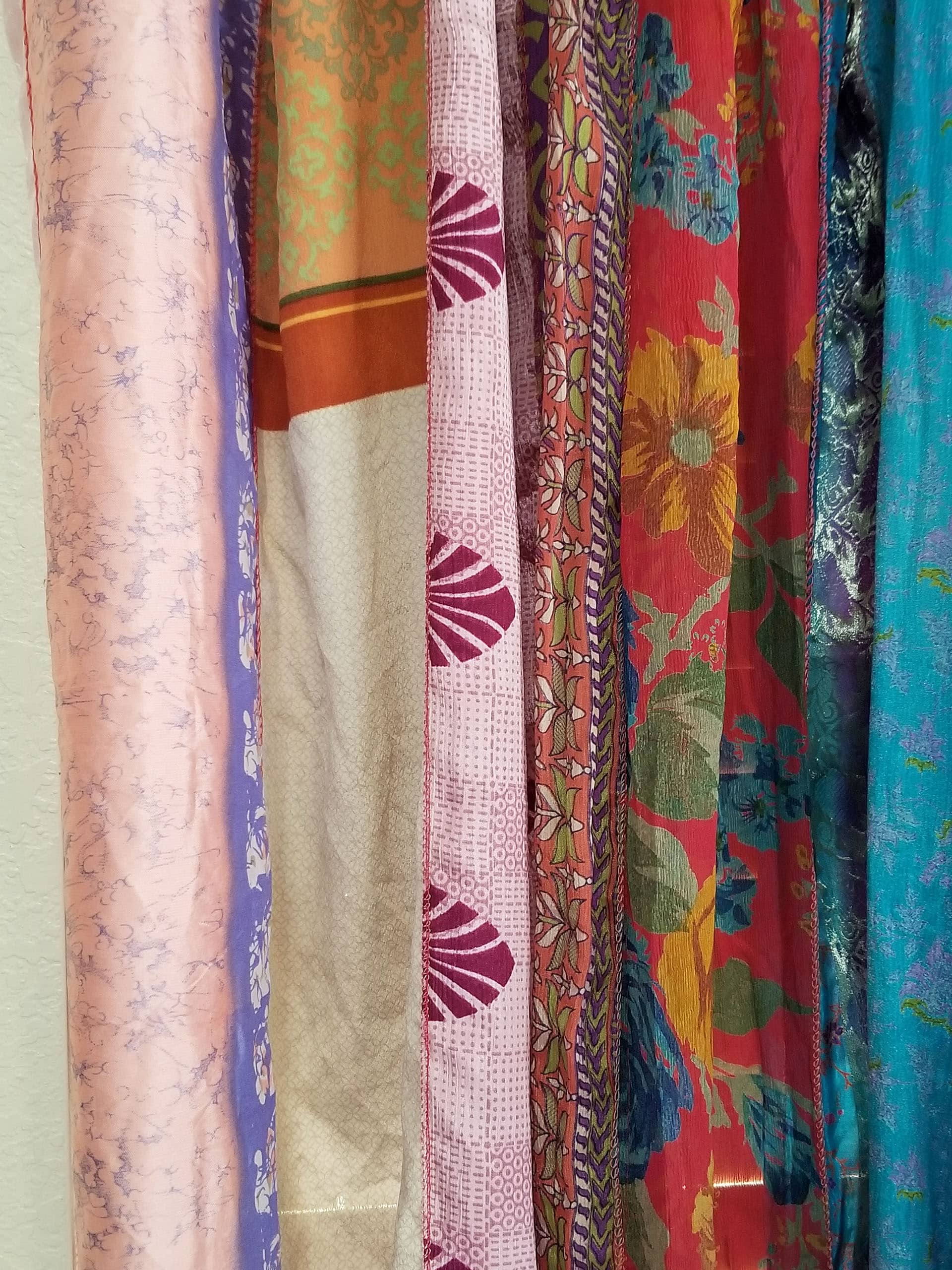 Indian Sari Silk Curtains