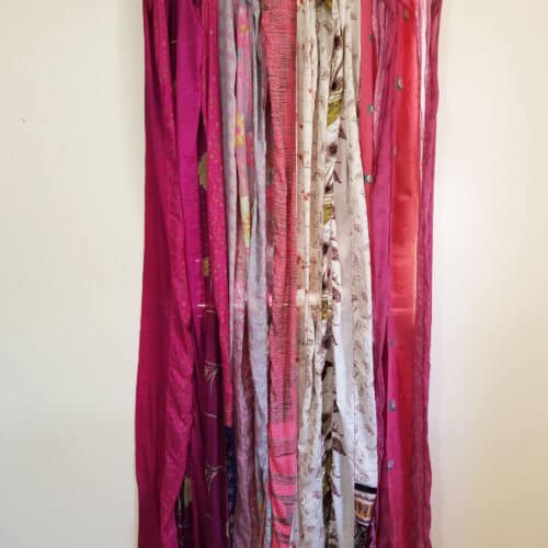 Long Boho Silk Curtains