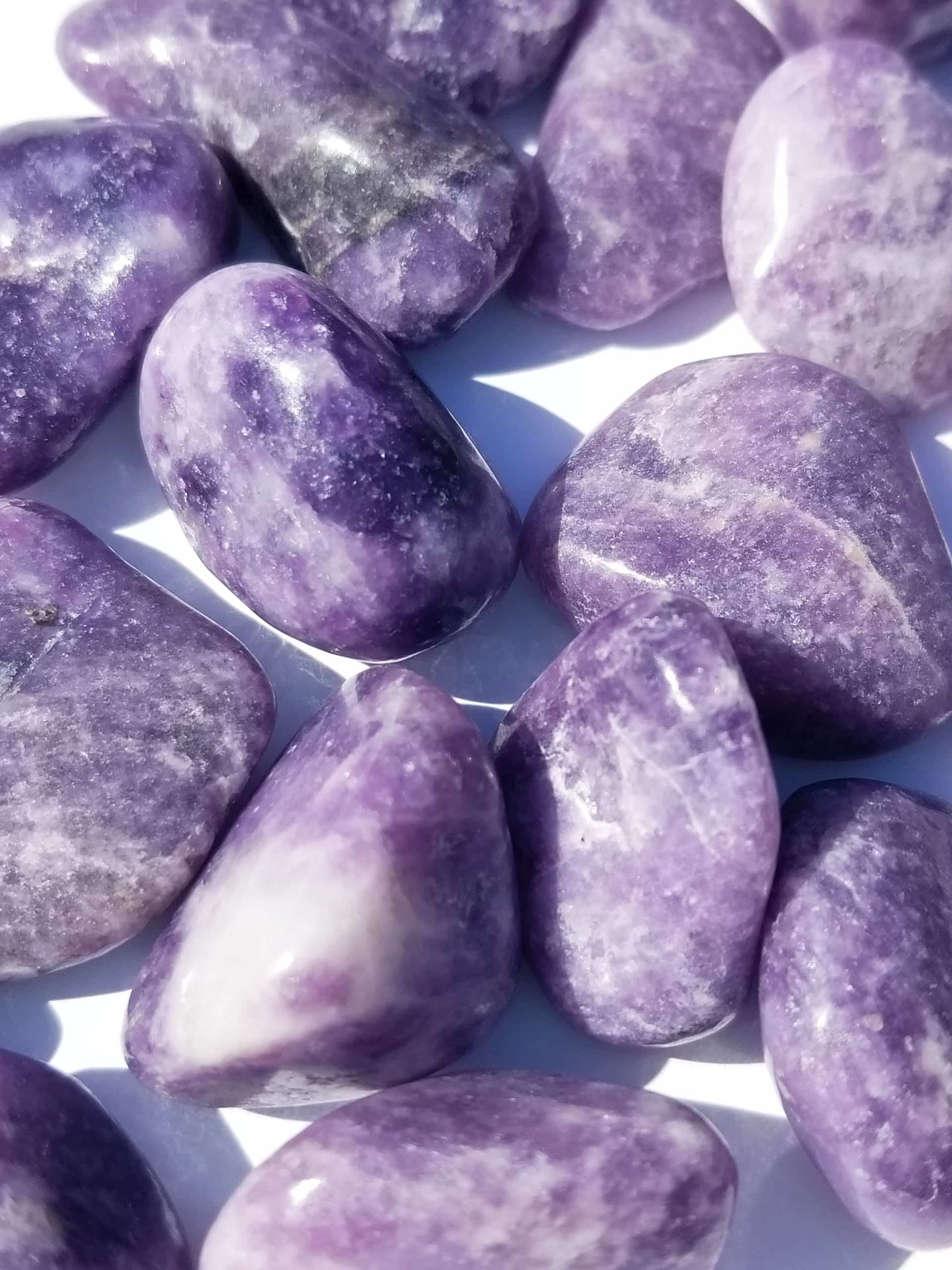 Purple Lepidolite Stones for Sale