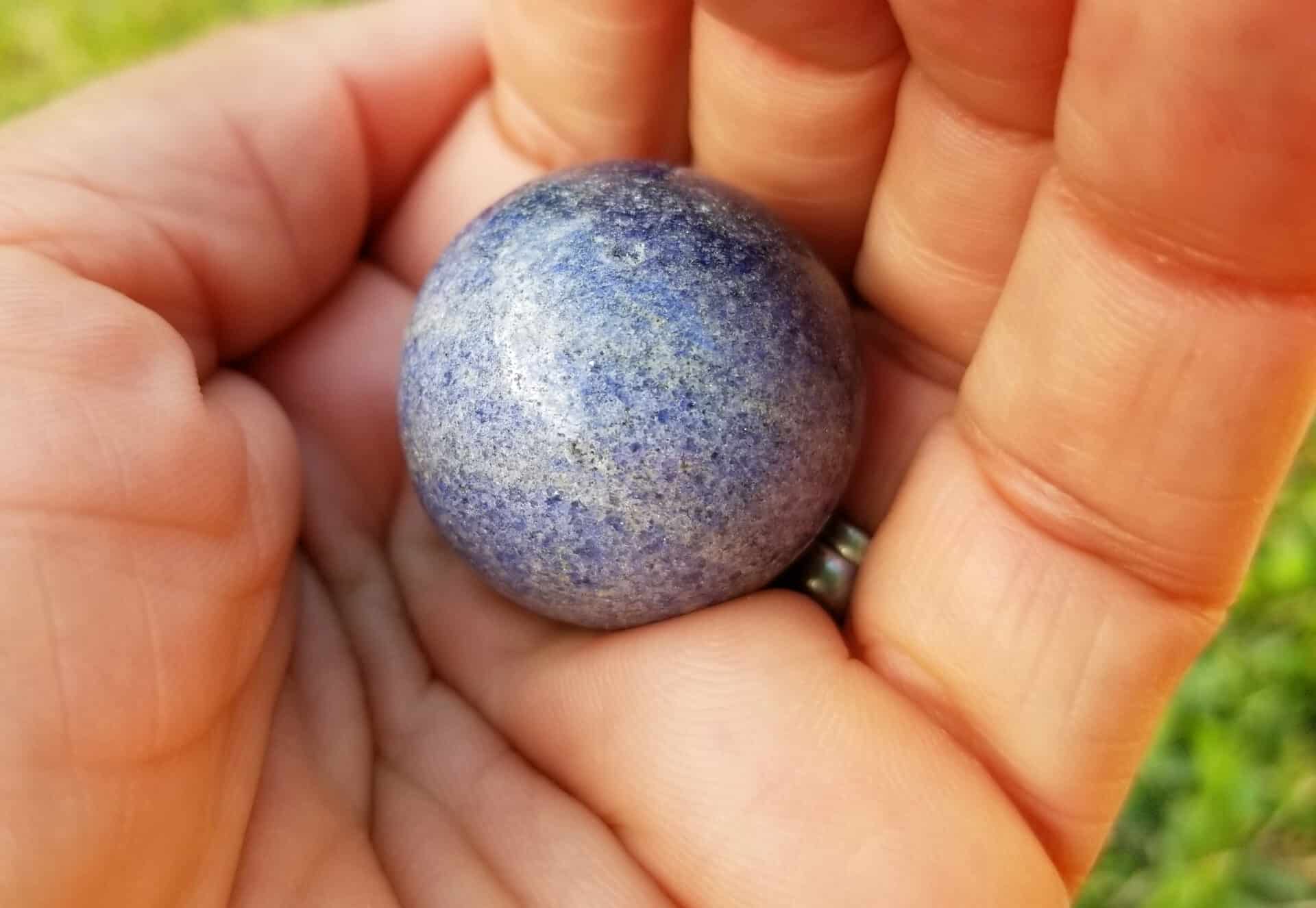 Mini Lazulite Sphere